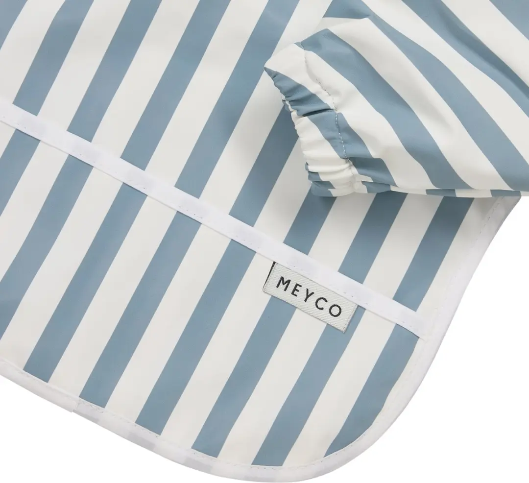 Meyco Baby Fat Stripe Mouwslab - Jeans Blue - afbeelding 6 van 6