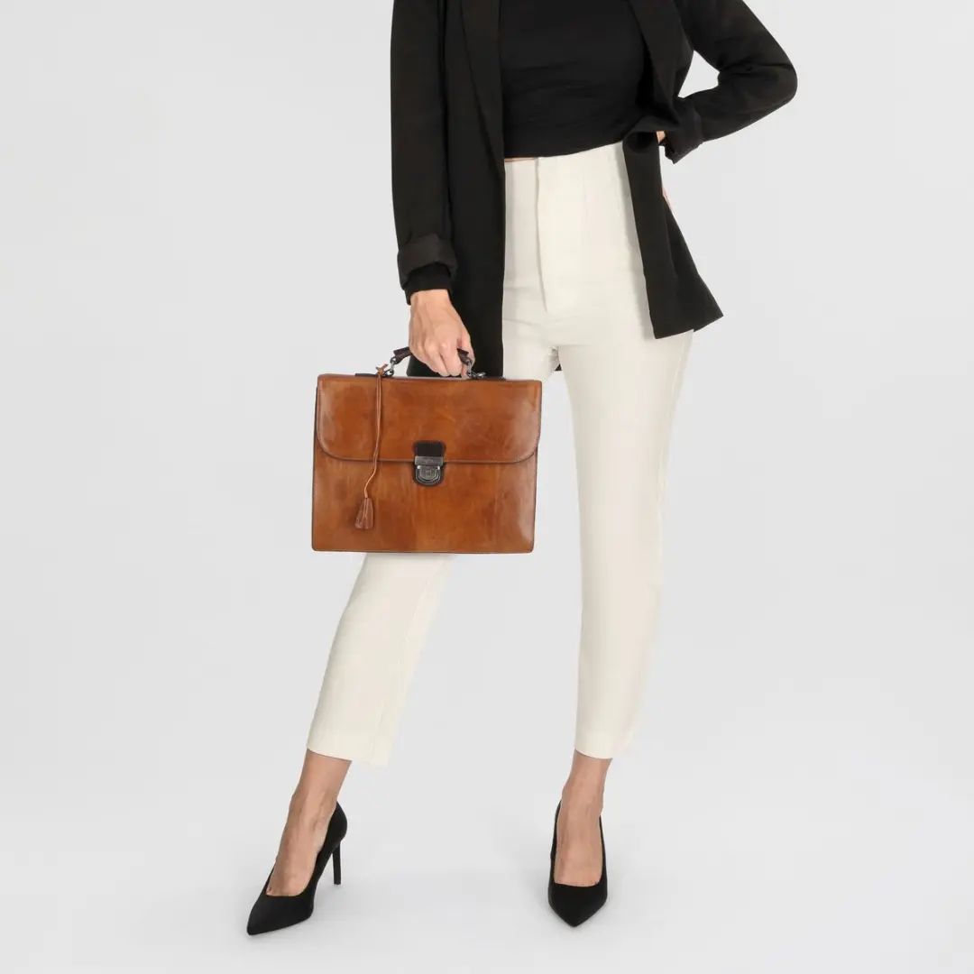 Castelijn & Beerens Rien Laptoptas 13.3" - RFID - Cognac