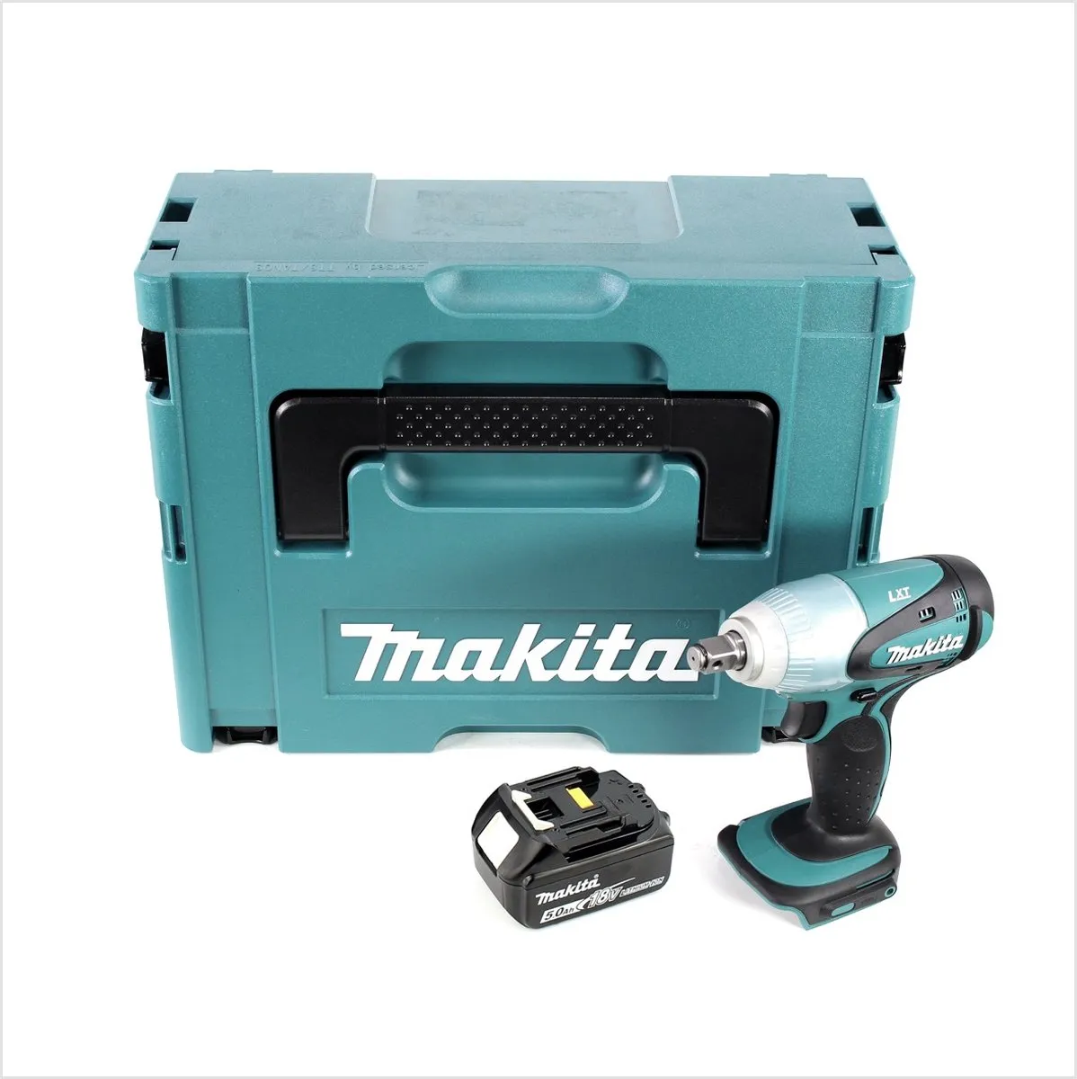 Makita DTW 251 T1J Slagmoersleutel 18V 230Nm - 1x 5.0Ah Accu