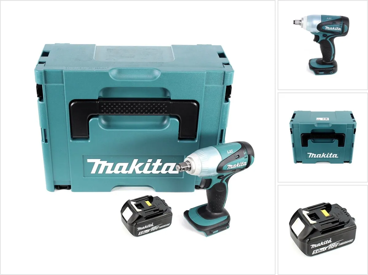 Makita DTW 251 T1J Slagmoersleutel 18V 230Nm