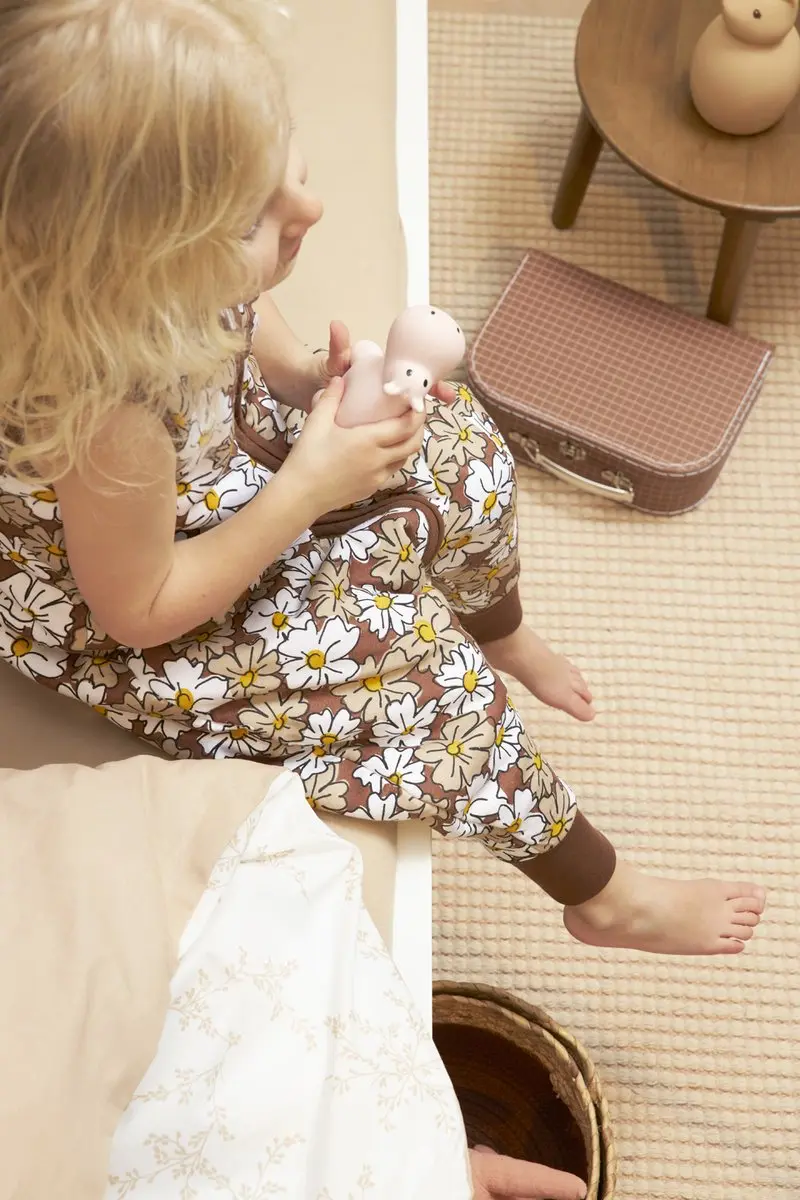 Meyco Baby Vintage Flower Winter Slaapoverall - 80cm - 2.0 TOG - Taupe