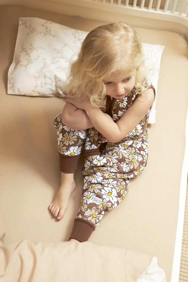 Meyco Baby Vintage Flower Winter Slaapoverall - 80cm - 2.0 TOG - Taupe