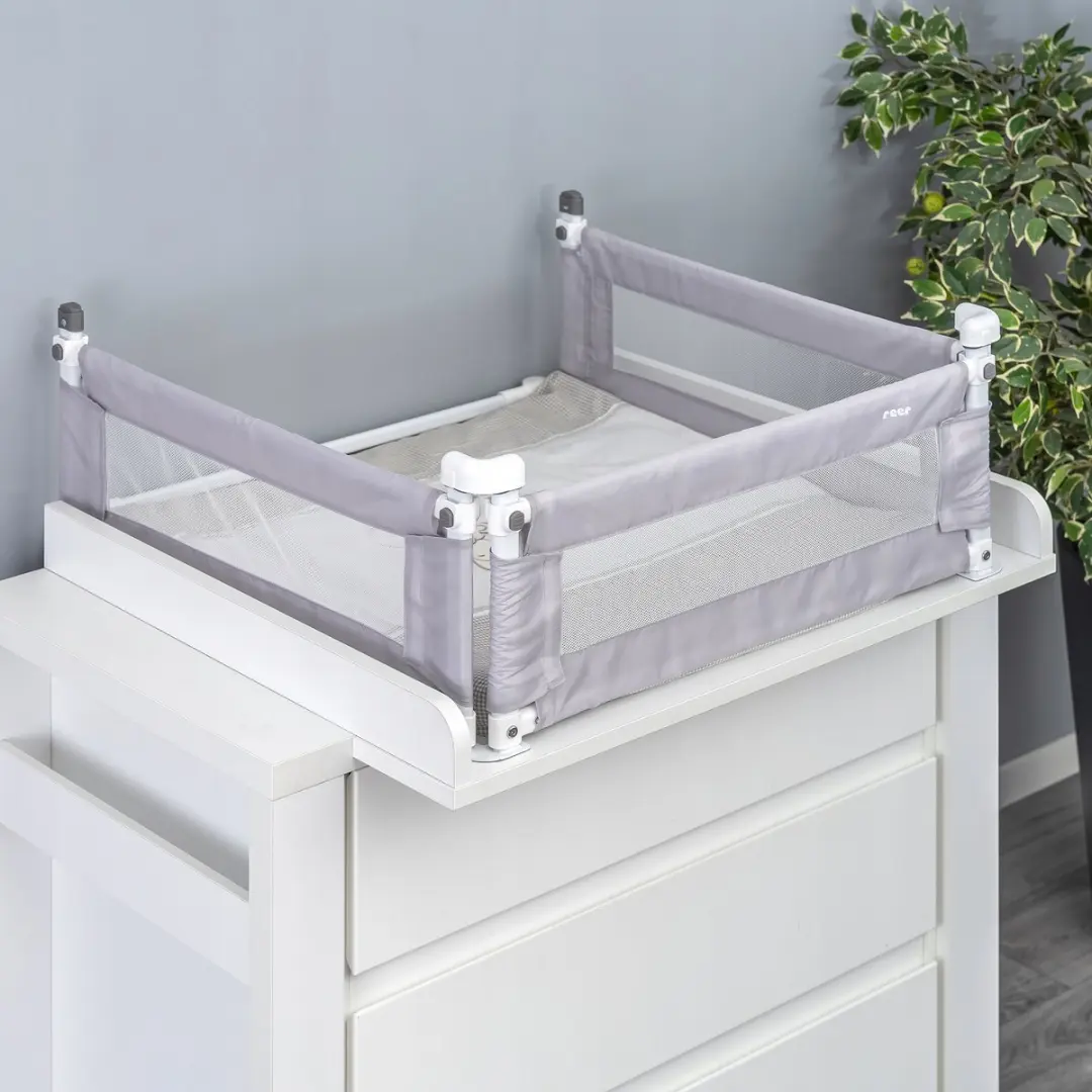 Reer Aankleedkussen Barrière 80x75cm - Grijs