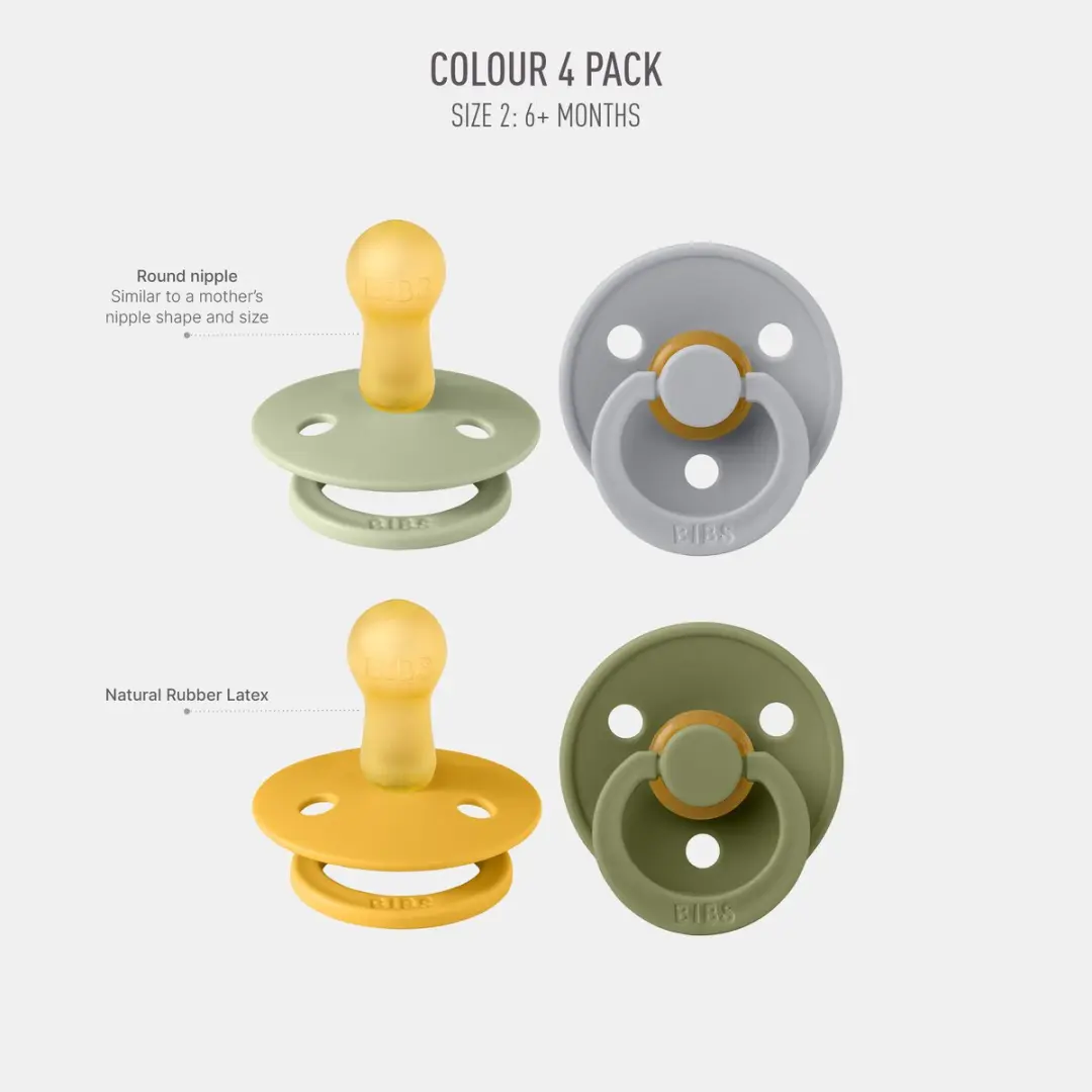 BIBS Colour Speen 4 Stuks - Green Garden Lush - 6-18 Maanden