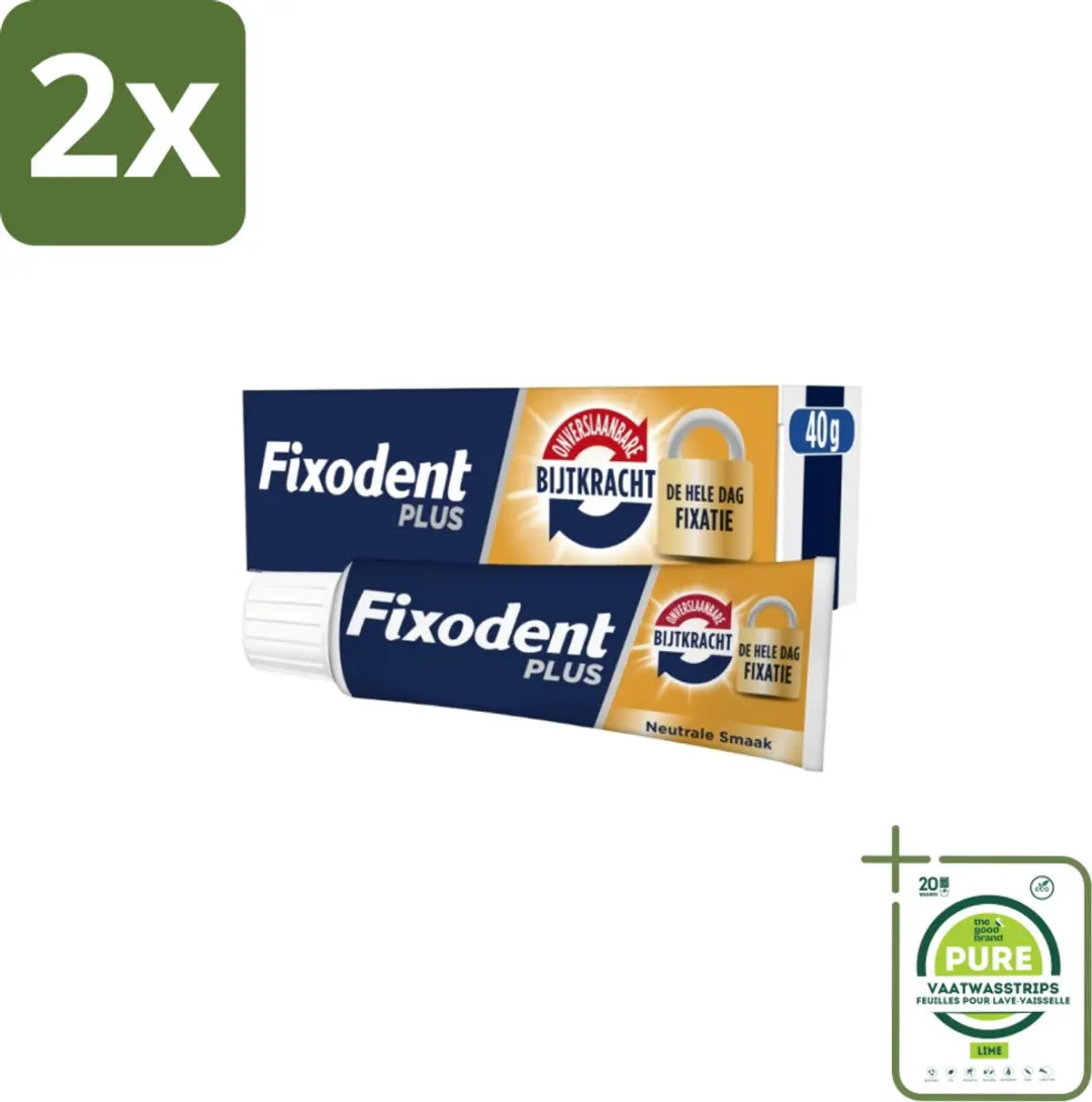 Fixodent Kleefpasta Plus Dual Power 80g