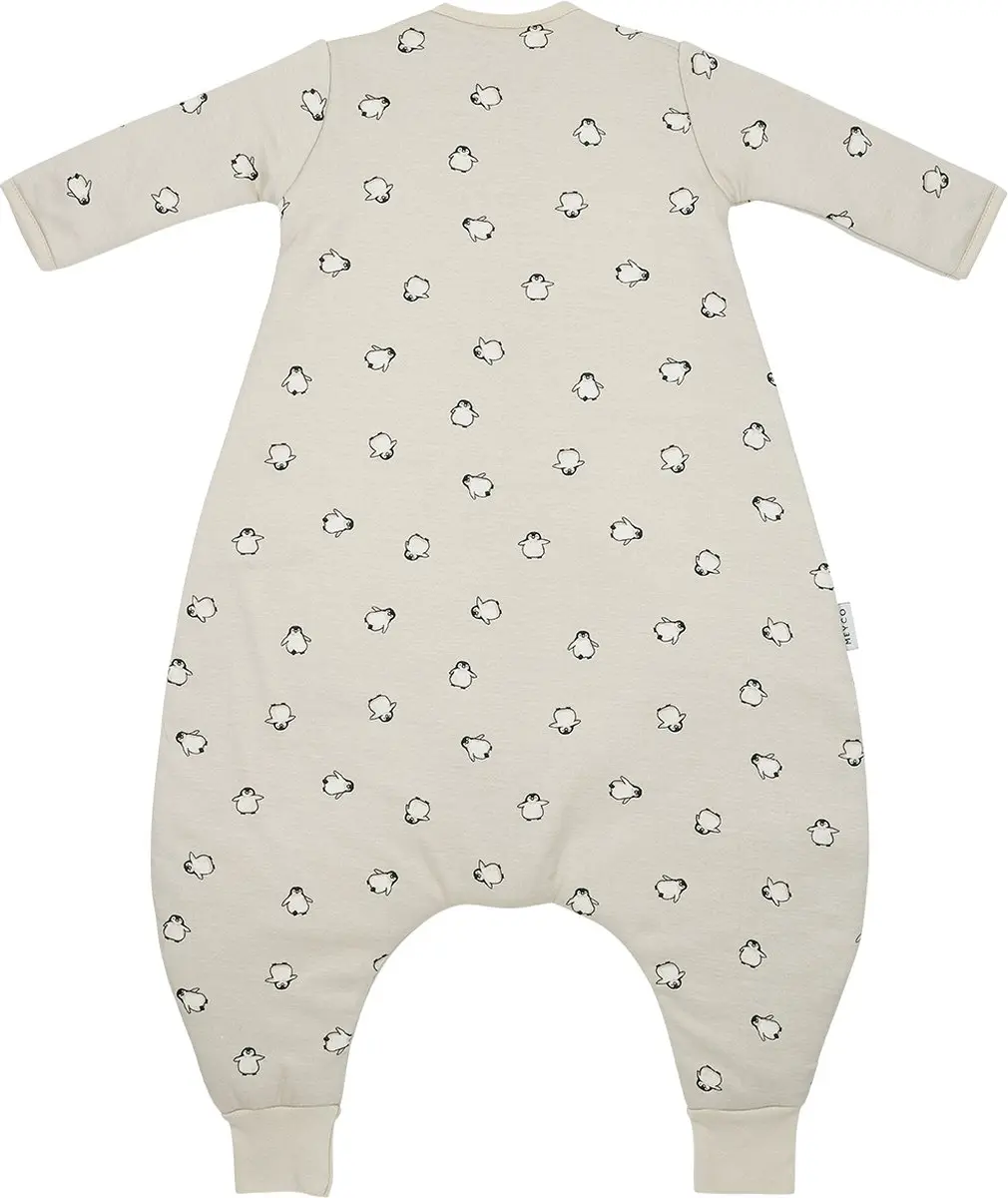 Meyco Baby Penguin Slaapoverall Jumper - 80cm - Soft Sand