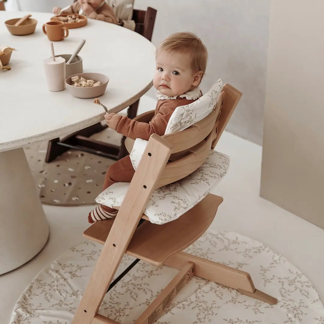 Meyco Baby Branches Kinderstoel Knijpmat - ⌀110cm - Sand