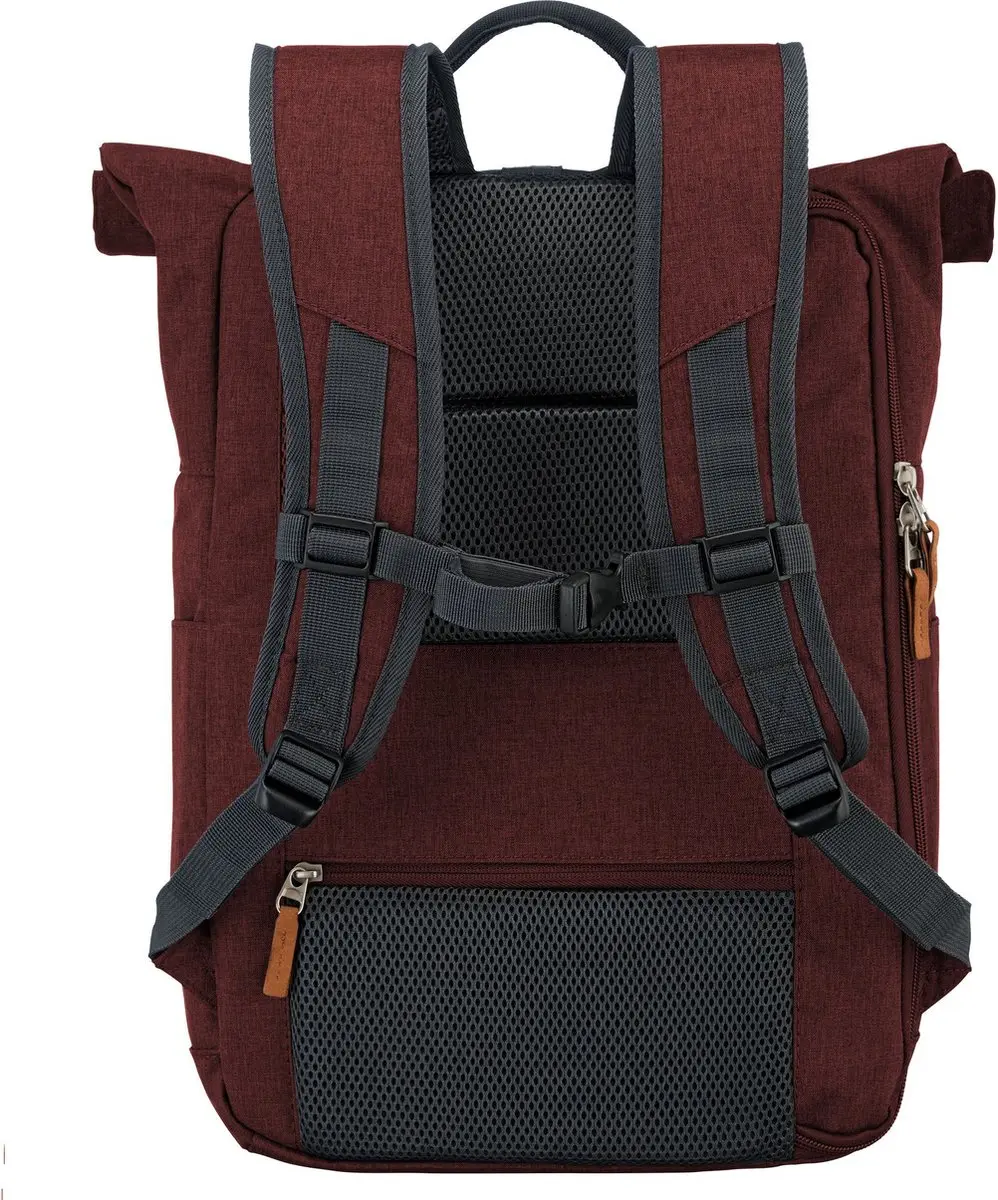 Travelite Basics Rollup Backpack 096310-70 - 15.6 inch - Bordeaux