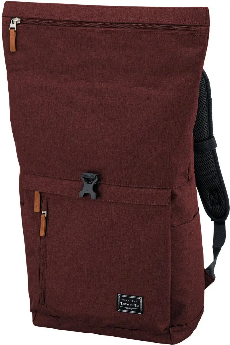 Travelite Basics Rollup Backpack 096310-70 - 15.6 inch - Bordeaux