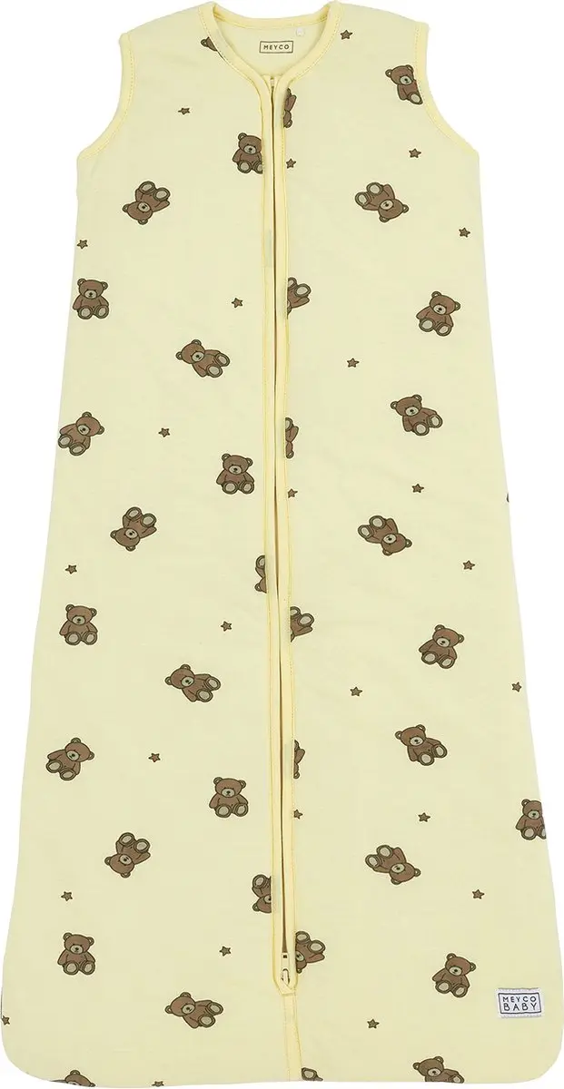 Meyco Baby Teddy Bear Slaapzak 2.0 TOG - 2 Stuks - 110cm - Soft Yellow