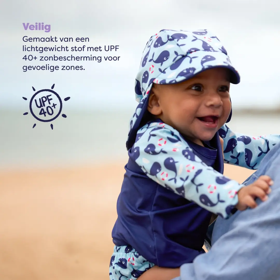 Bambino Mio Baby Zwemset 3-delig - Blauwe Walvis