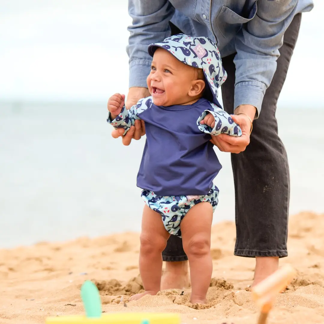 Bambino Mio Baby Zwemset 3-delig - Blauwe Walvis