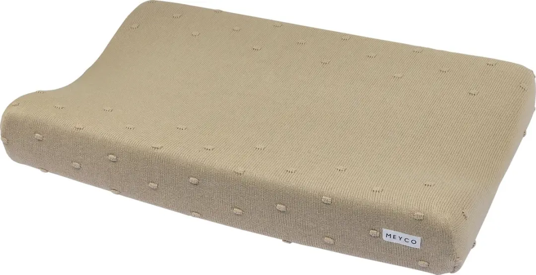 Meyco Baby Mini Knots Aankleedkussenhoes Sand 50x70cm