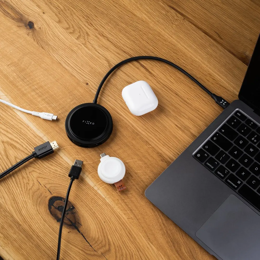 Fixed MagHUB FIXHU-M-BK USB-C Hub - 4K HDMI 100W PD - SD/microSD - Space Gray