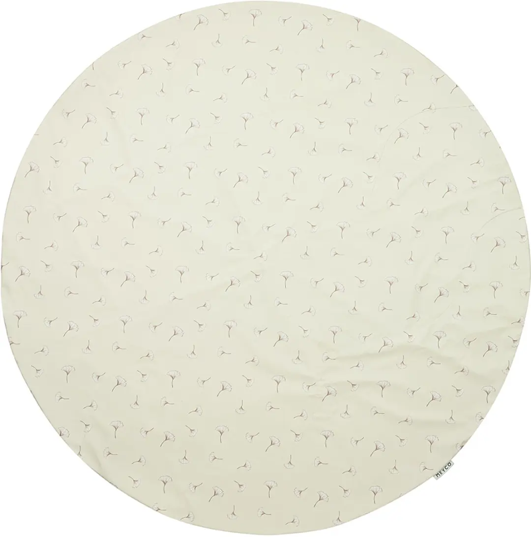Meyco Baby Ginkgo Kinderstoel Knijpmat - Ø110cm - Soft Sand
