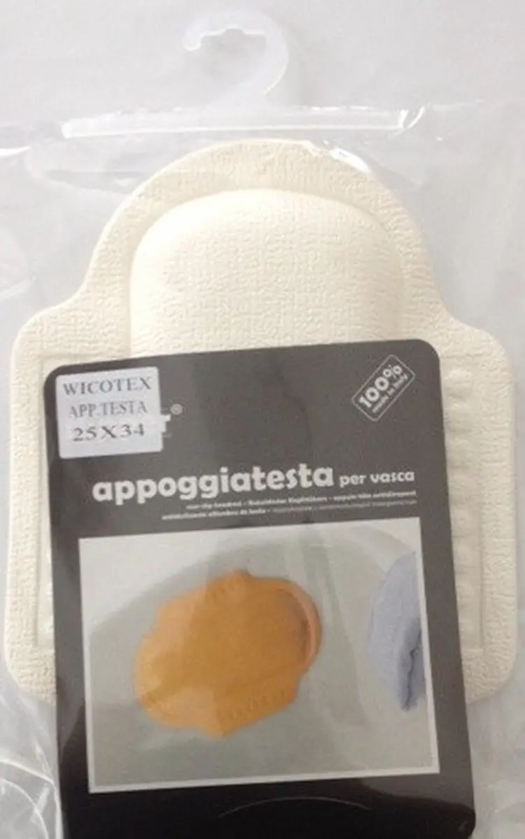 Antislip hoofdsteun wit 25x34cm