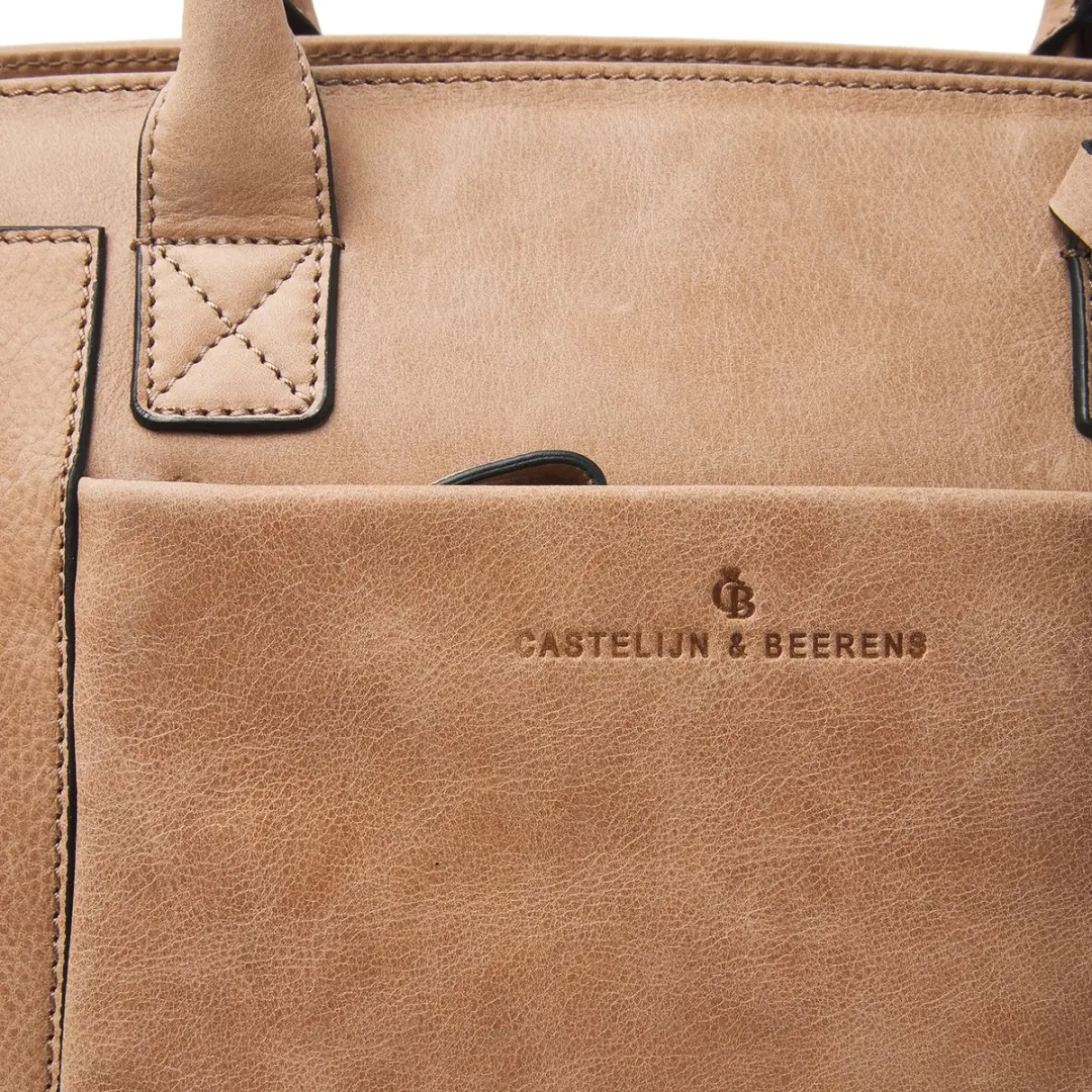 Castelijn & Beerens Laptoptas Carisma 15 inch - Beige