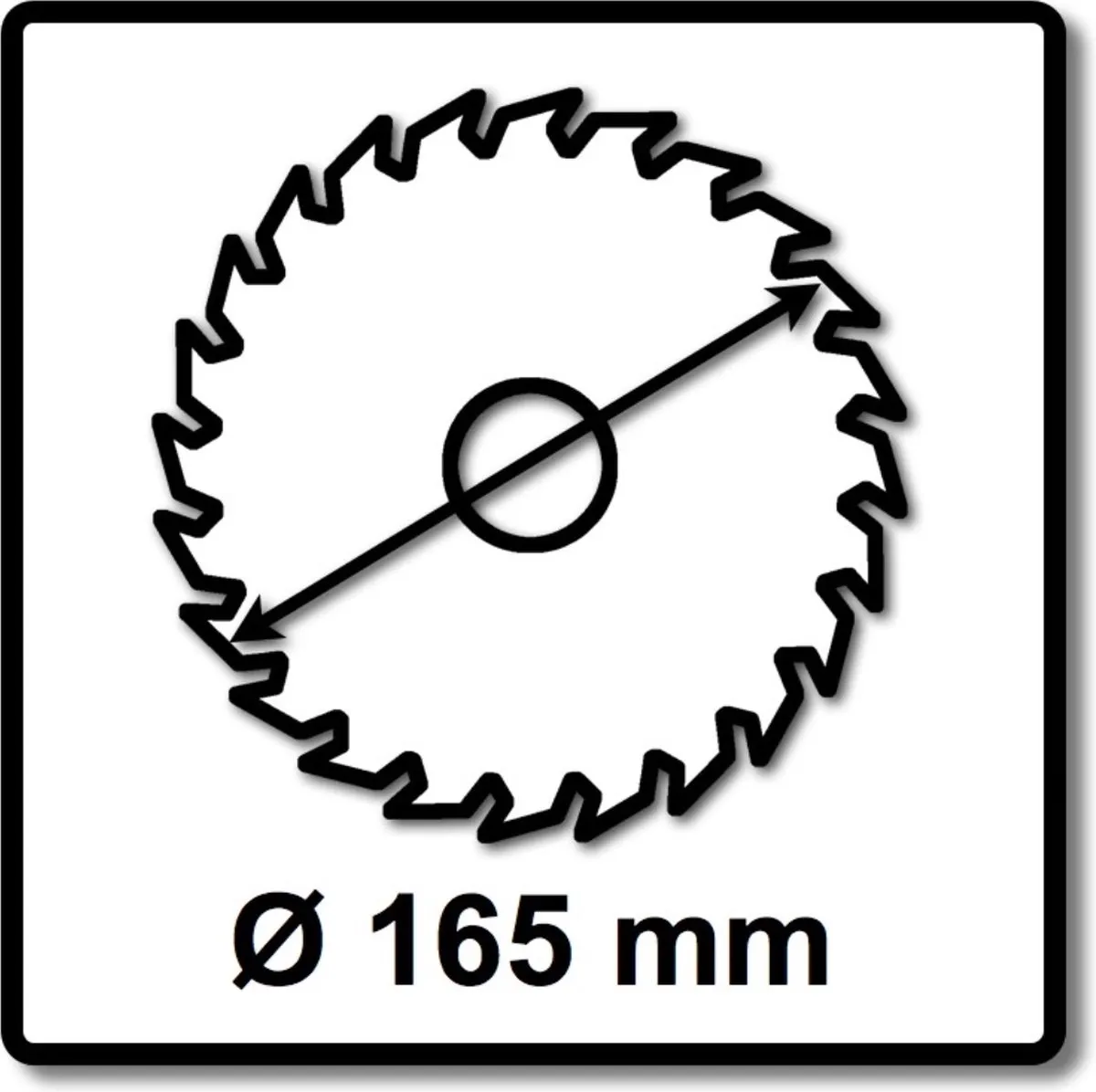 Makita Mforce Cirkelzaagblad Hout Ø165mm 24T - Asgat 20mm - afbeelding 6 van 6