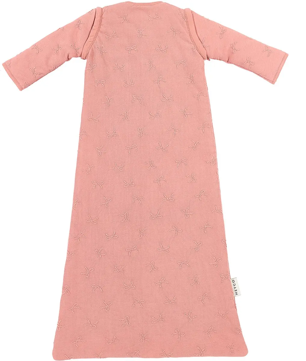 Meyco Baby Studio Collection Bow Baby Slaapzak - 70cm - 2.5 TOG - Rose - afbeelding 6 van 6
