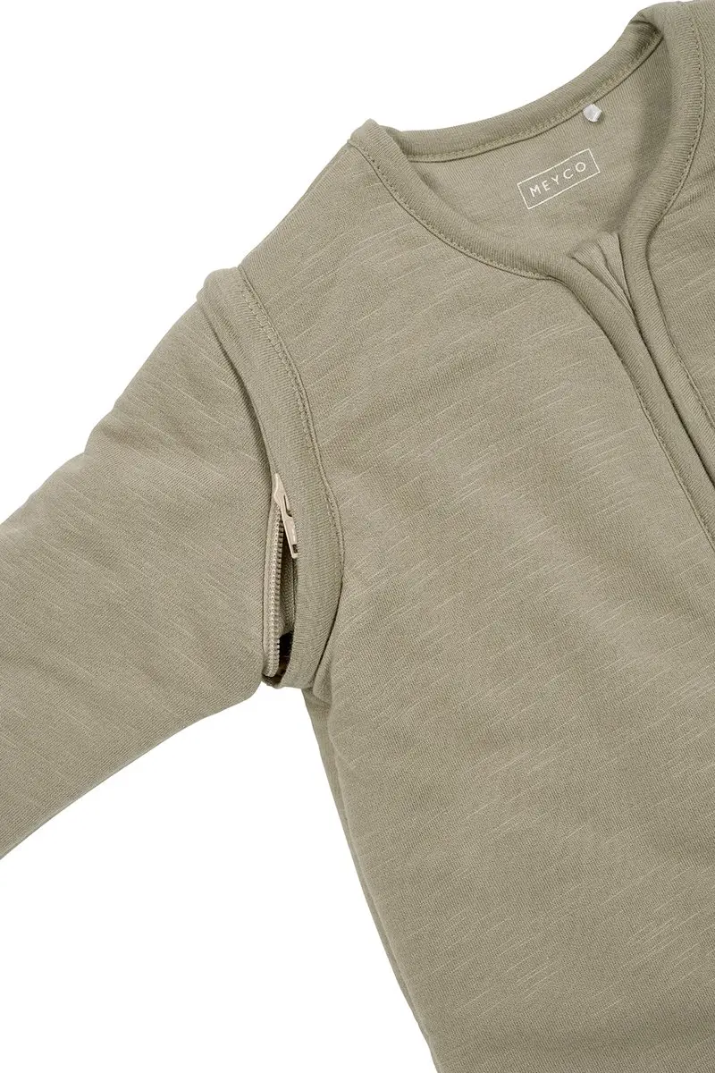 Meyco Baby Slaapzak Smile Applicatie 70cm - 2.5 TOG - Taupe/Offwhite