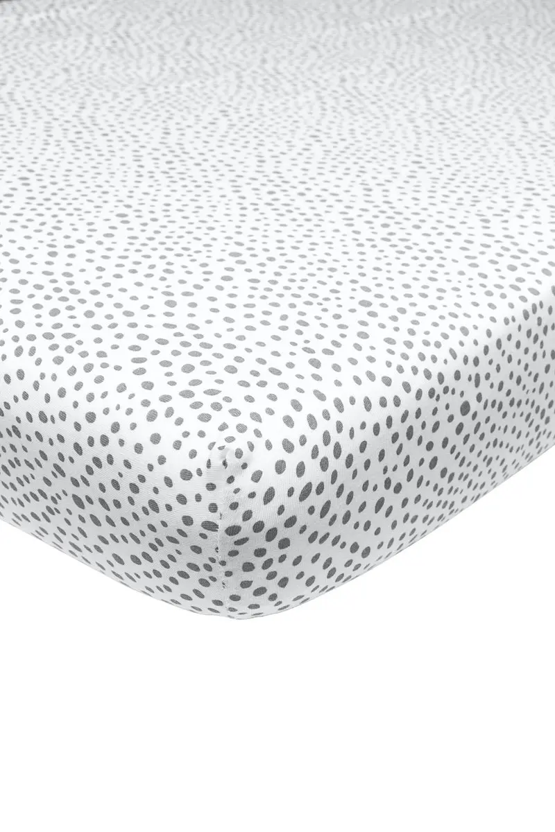 Meyco Cheetah Hoeslaken 90x200cm - Grijs