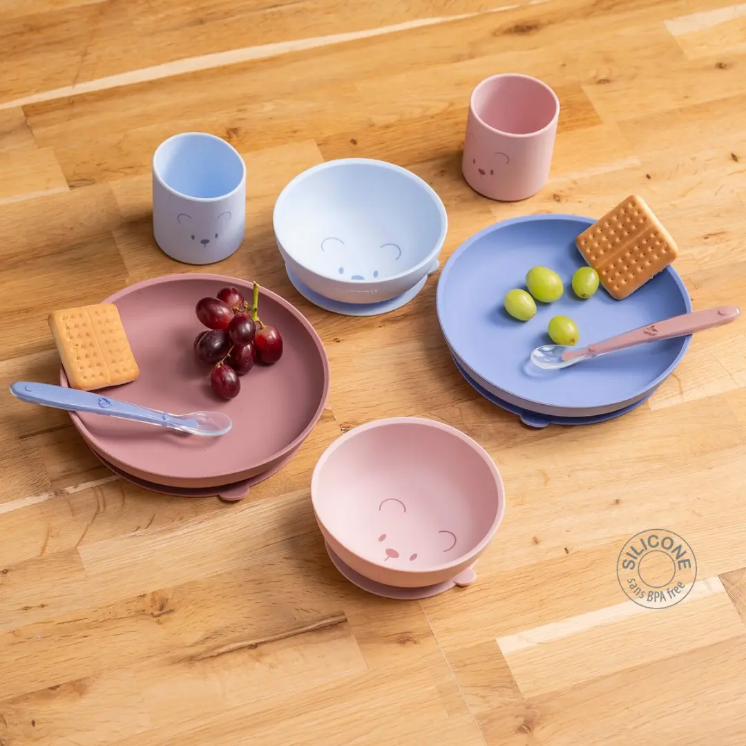 Nattou Mealtime Beer Serviesset - 4 Stuks Blauw