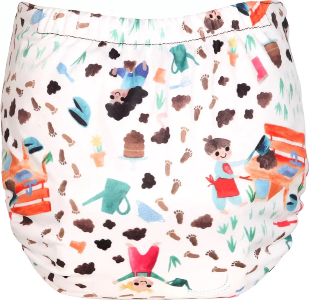 TotsBots Easyfit Mucky Pups All-in-One Luier - One Size