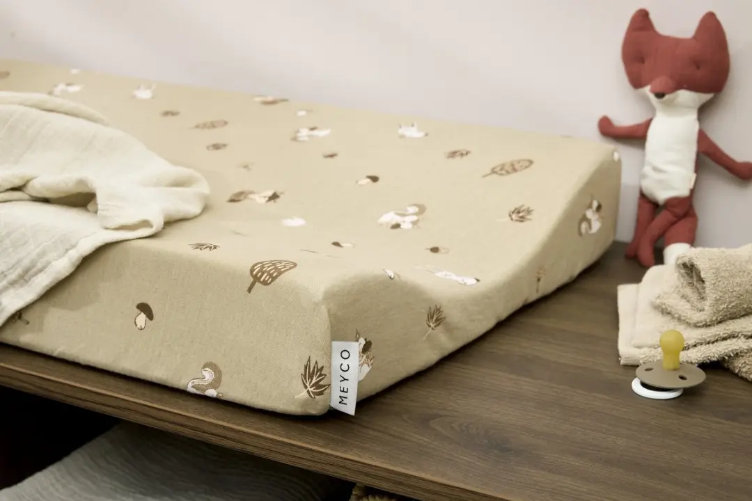 Meyco Baby Forest Animals Aankleedkussenhoes 50x70cm - Sand