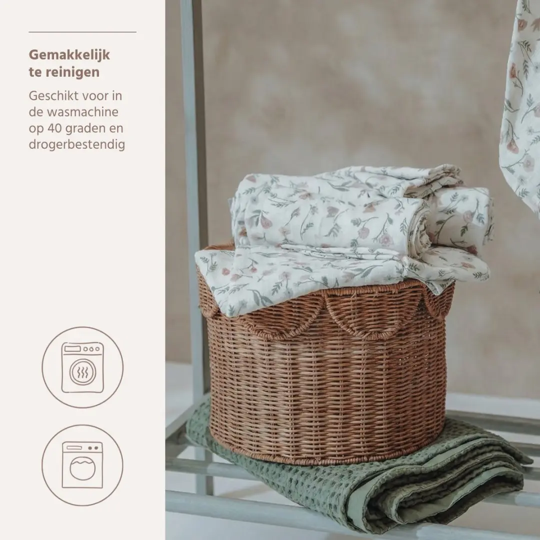 Meyco Baby Flower Hydrofiele Doeken 70x70cm - 2 Stuks