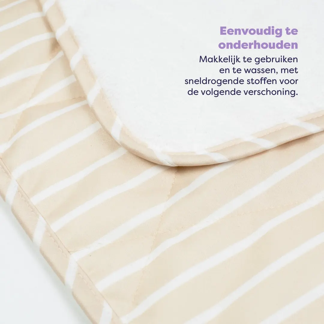Bambino Mio Opvouwbaar Verschoningsmatje Neutral Stripe - afbeelding 6 van 6