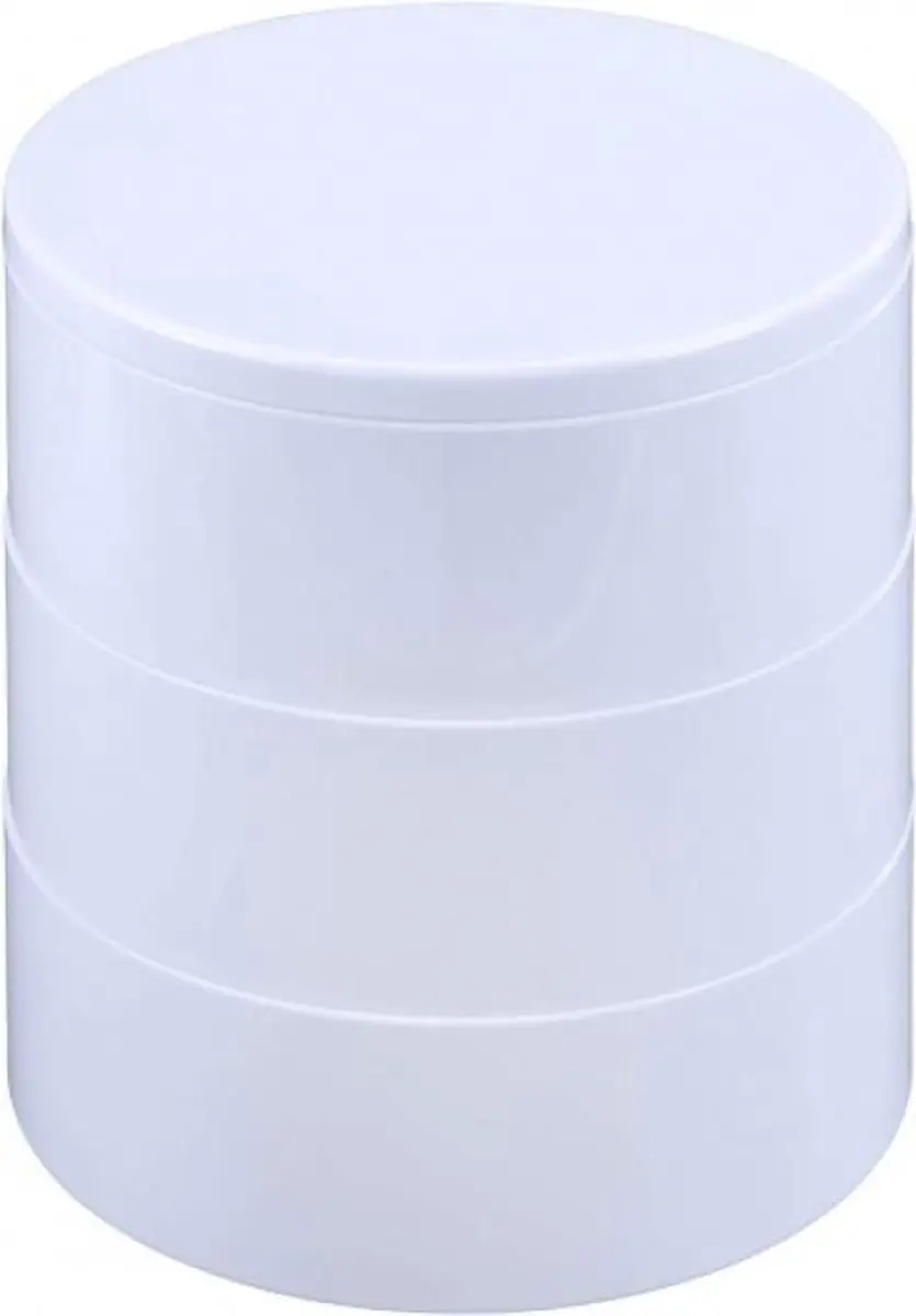 Wenko Cosmetica Organizer 34625 - 3 Lades - Ø13cm x 14,5cm - Wit