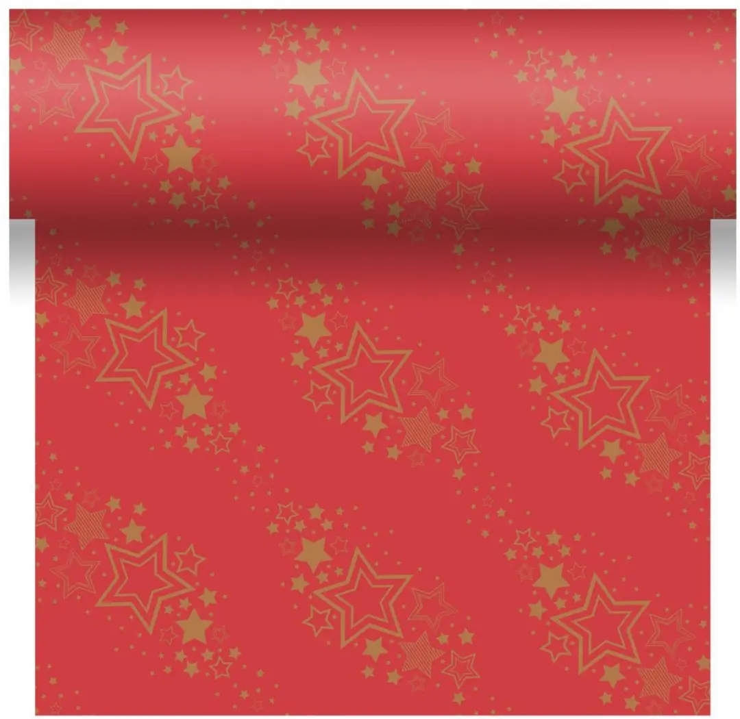 Duni Holiday Star Tafelkleed Rood 40x480cm