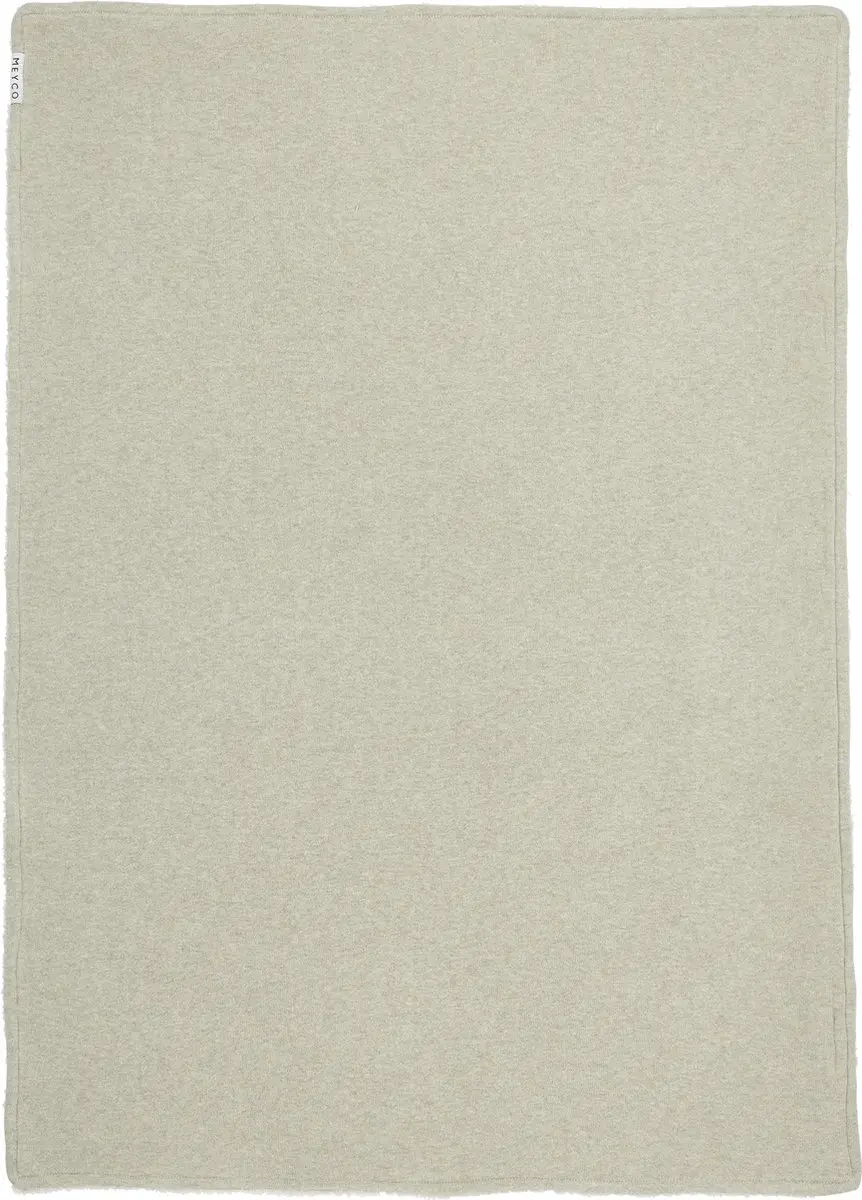 Meyco Baby Knit Basic Ledikantdeken Sand Melange 100x150cm - 2.0 TOG