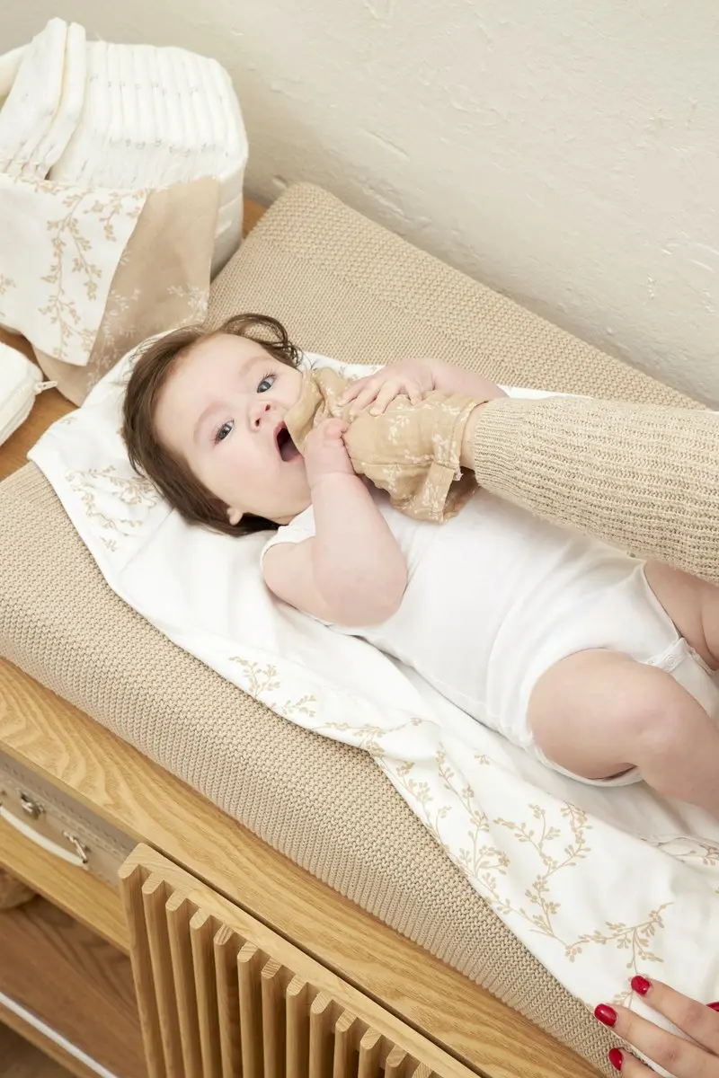 Meyco Baby Branches Washandjes 3 Stuks - 20x17cm - Sand