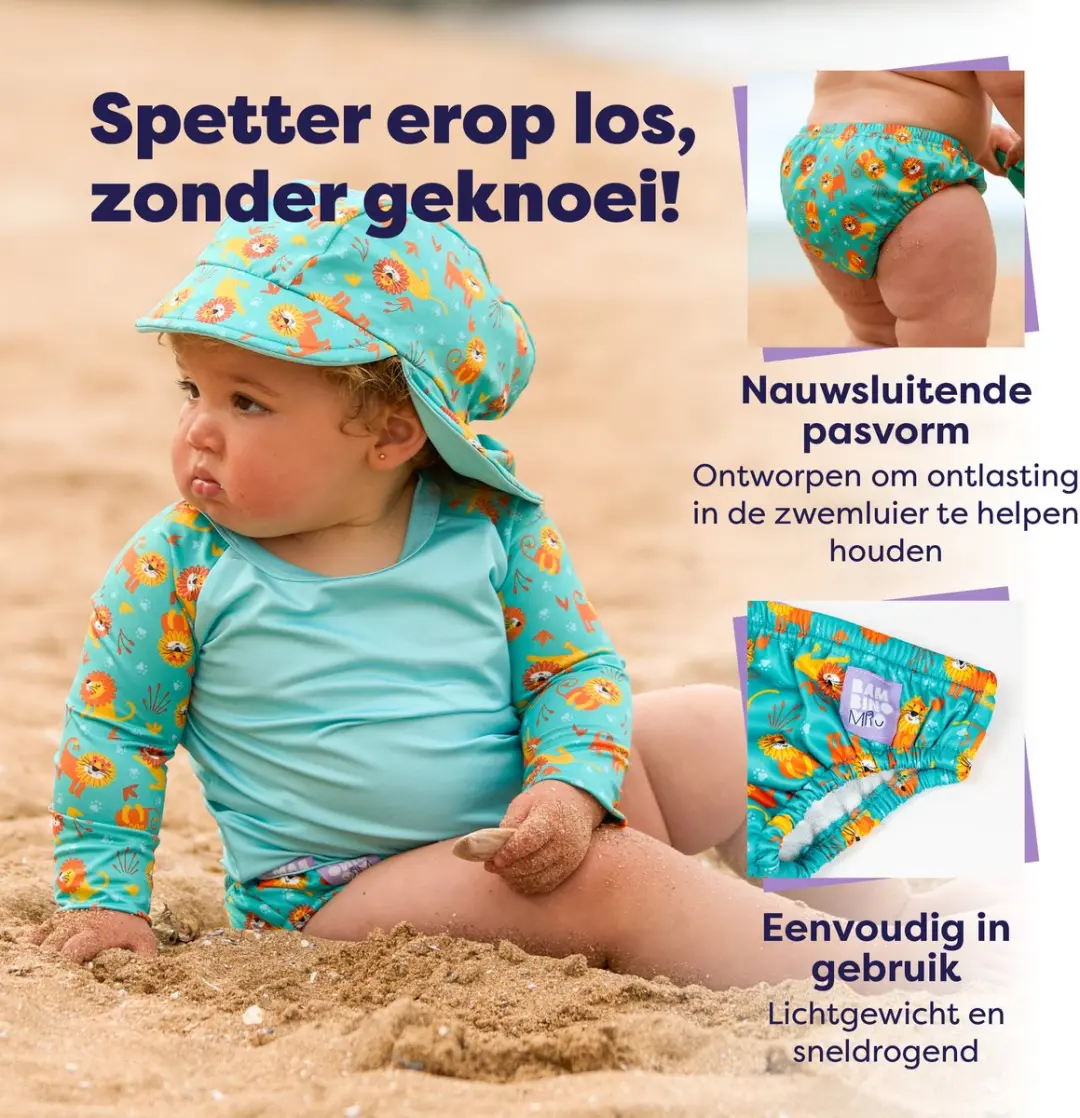 Bambino Mio Herbruikbare Zwemluier 1 - Kattenmotief