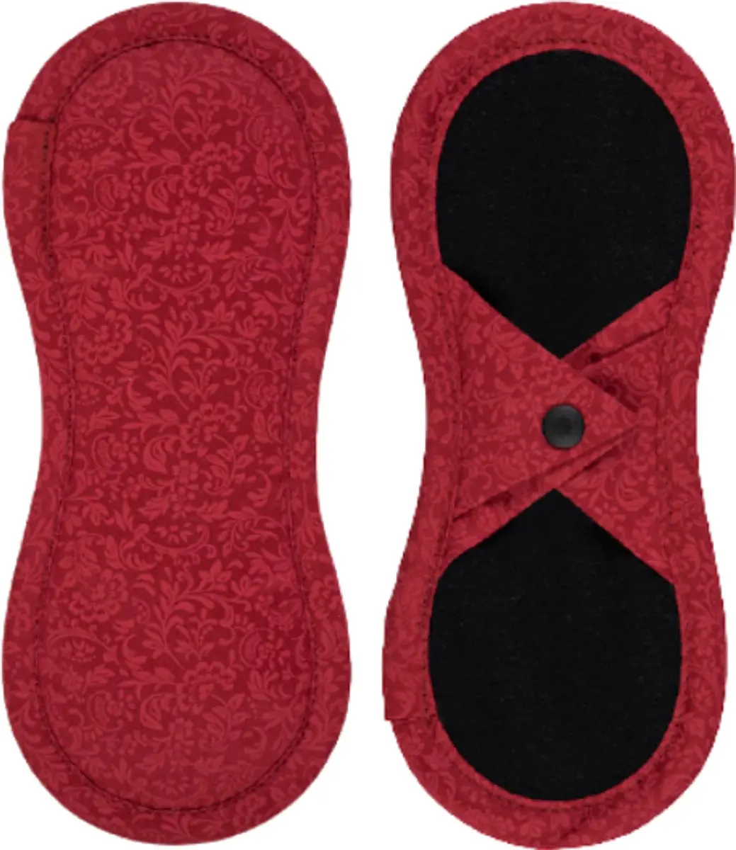 Bamboolik Bio Satin Katoen Inlegkruisjes 3 Stuks - Rood