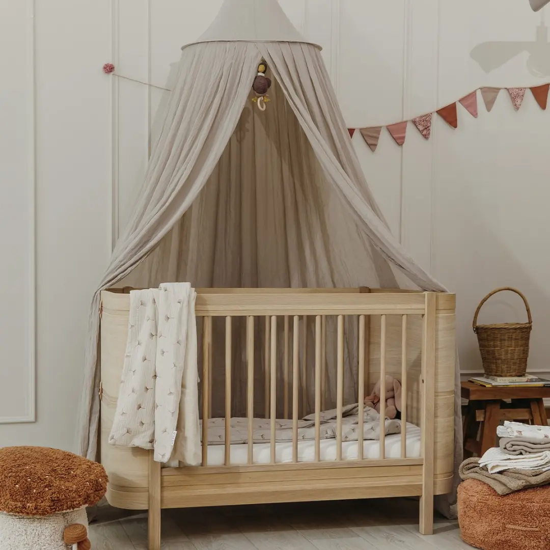 Meyco Baby Ginkgo Wiegdeken Soft Sand 75x100cm - 1.5 TOG - afbeelding 6 van 6