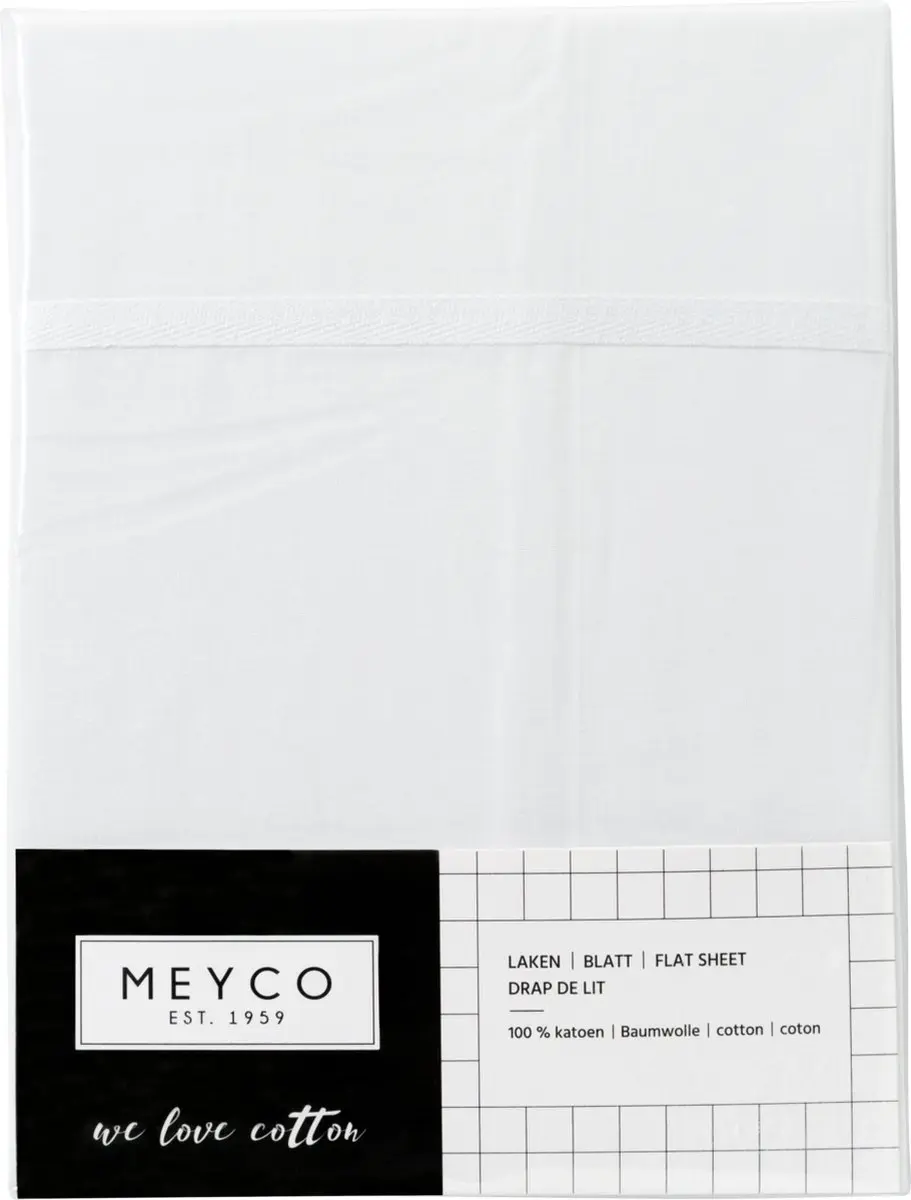 Meyco Baby Bies Ledikantlaken Wit 100x150cm - afbeelding 6 van 6