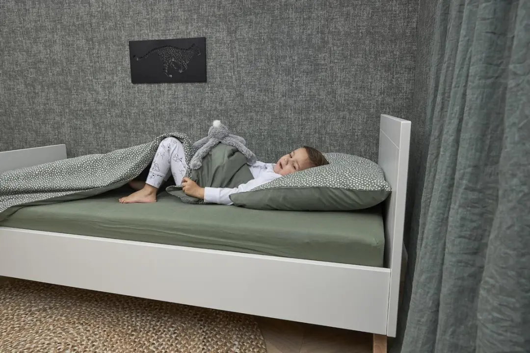 Meyco Home Uni Hoeslaken Eenpersoons 90x200cm - Forest Green
