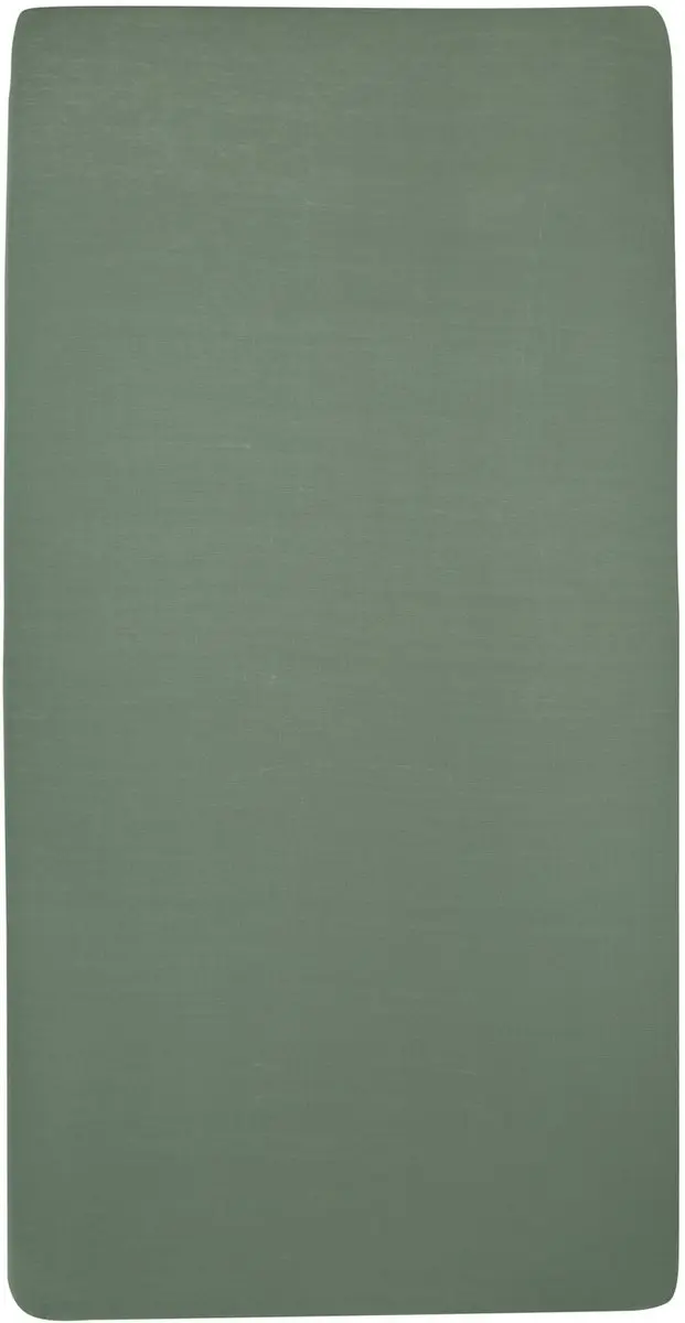 Meyco Home Uni Hoeslaken Eenpersoons 90x200cm - Forest Green