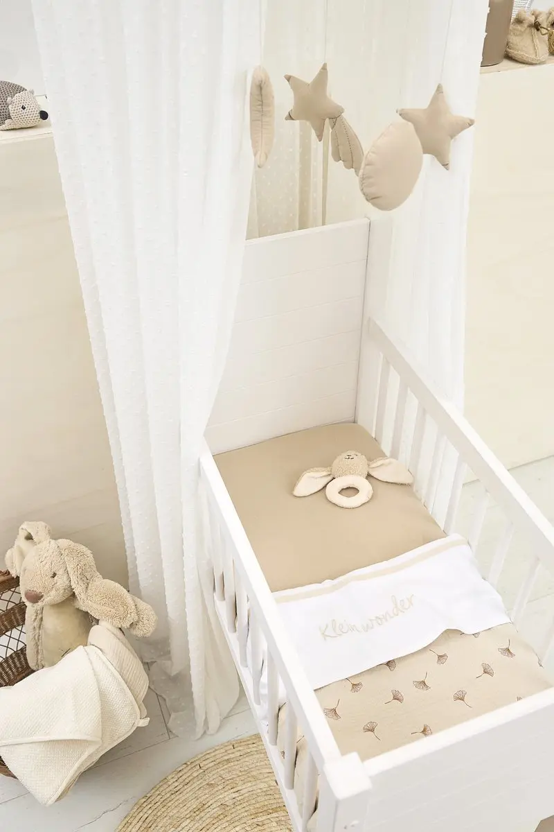 Meyco Baby Wieg Laken Soft Sand 75x100cm