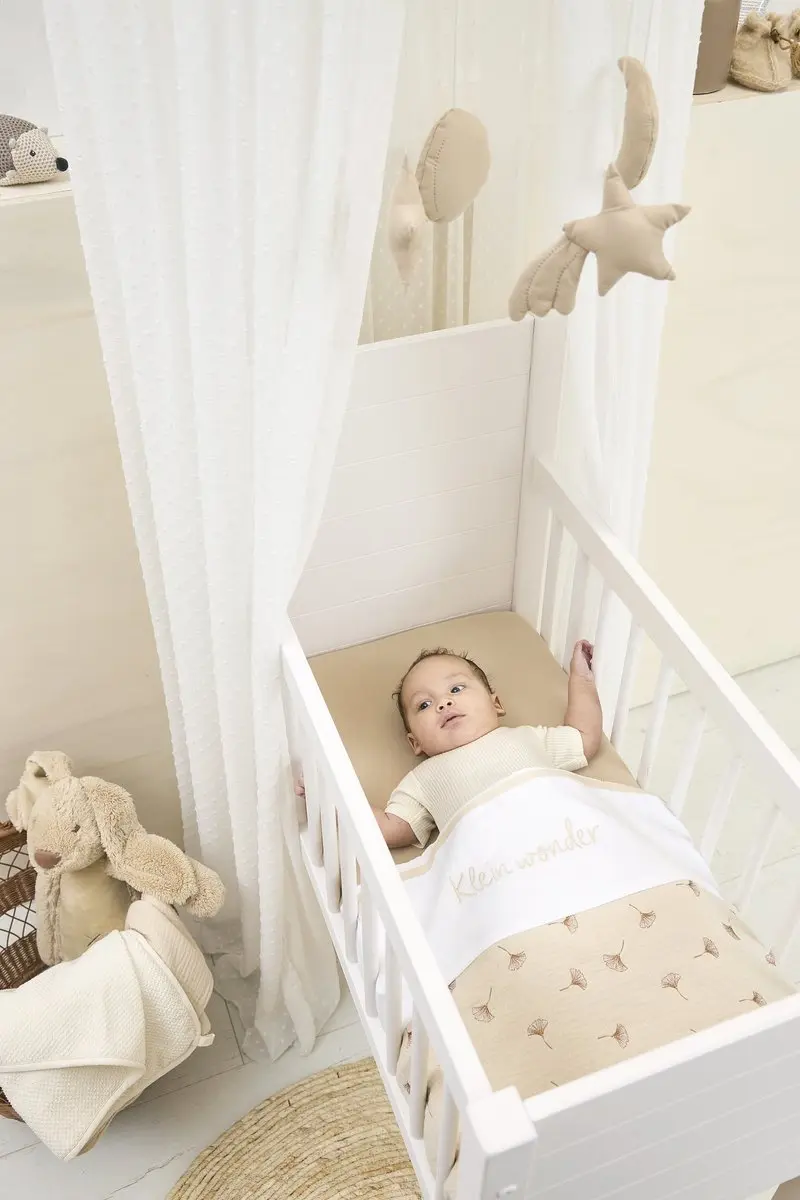 Meyco Baby Wieg Laken Soft Sand 75x100cm
