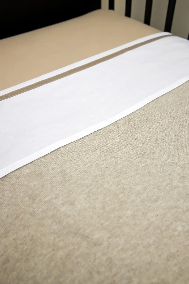 Meyco Baby Uni Hoeslaken Co-Sleeper 2 Stuks - 50x90cm Sand