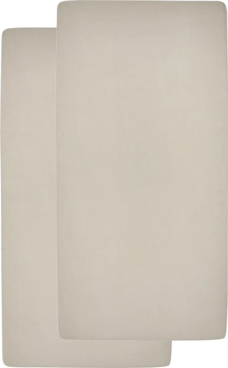 Meyco Baby Uni Hoeslaken Co-Sleeper 2 Stuks - 50x90cm Sand