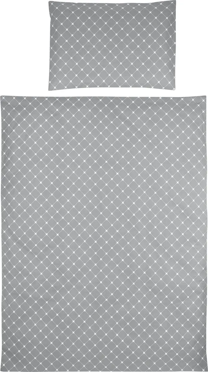 Meyco Baby X Mrs.Keizer Louis Dekbedovertrek Junior - 120x150cm - Grijs