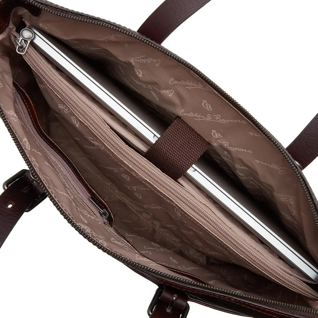Castelijn & Beerens Rien Dames Laptoptas 15.6" RFID - Cognac