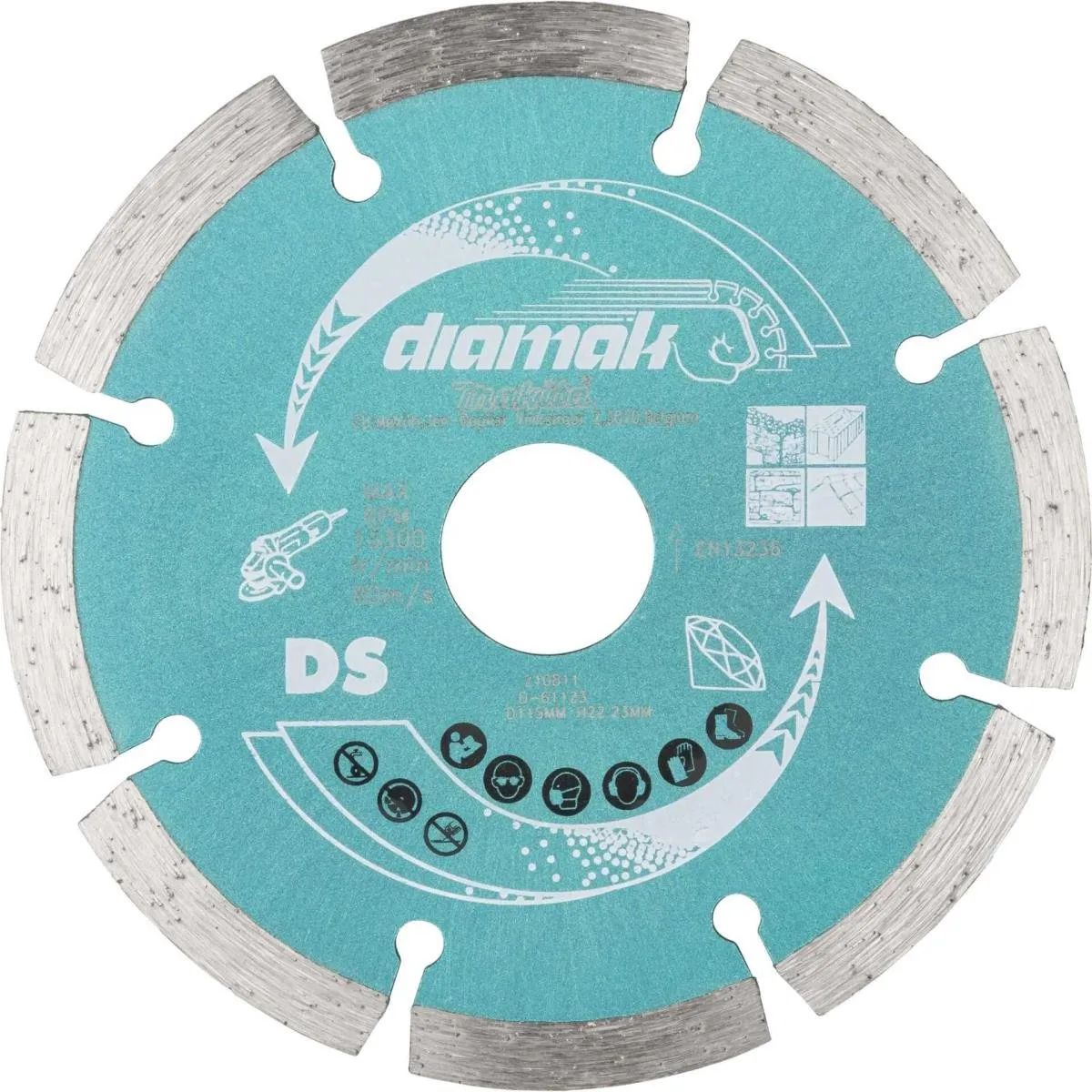 Makita D-61123 Diamantdoorslijpschijf 115mm