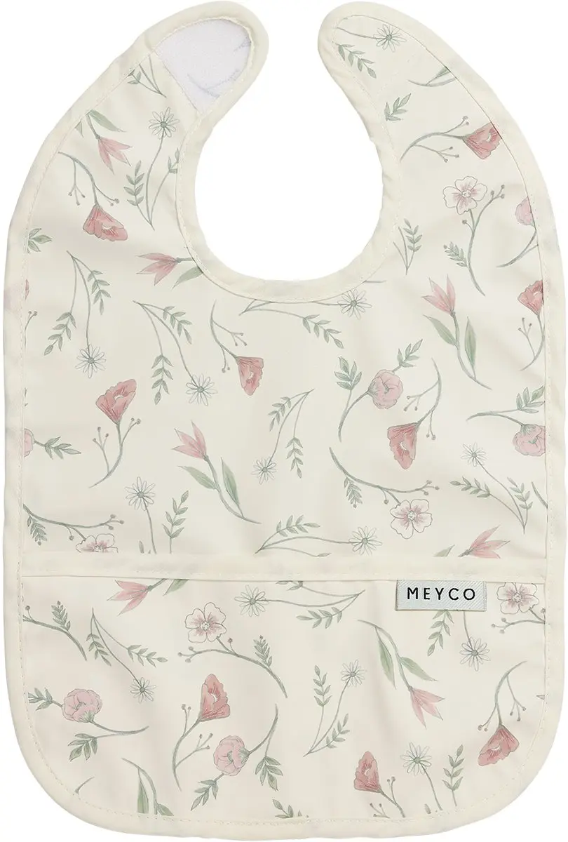 Meyco Baby Flower Slab Met Opvangbakje - 2 Stuks - Multicolor