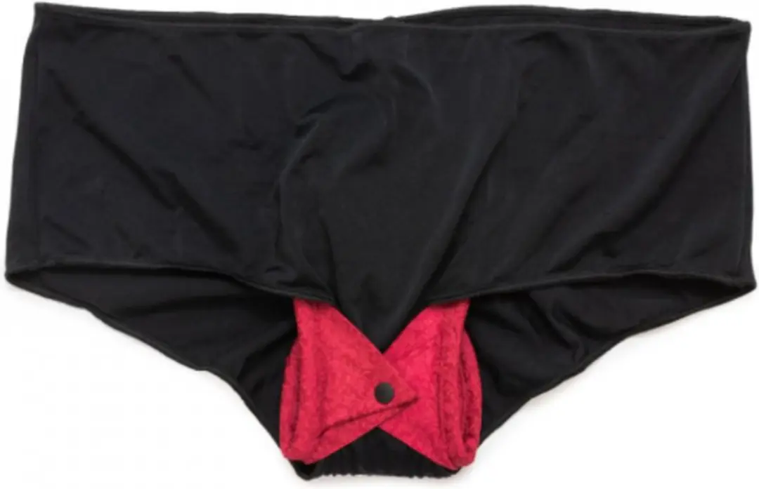 Bamboolik Bio Satin Katoen Inlegkruisjes 3 Stuks - Rood