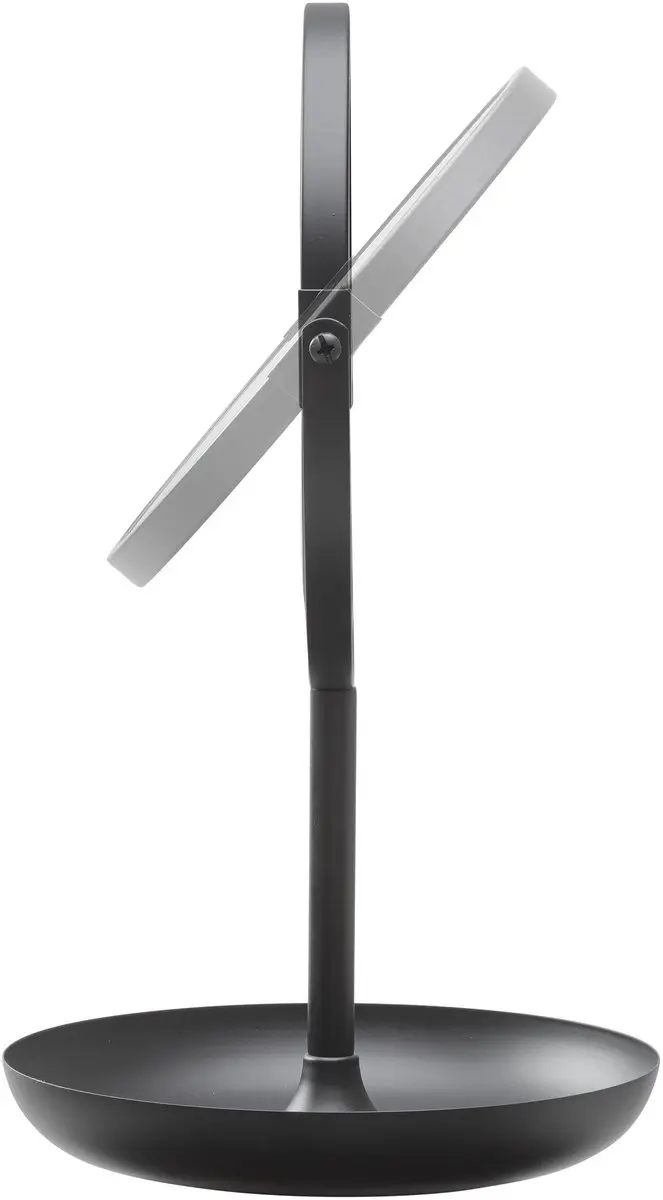 Sealskin Brix Dubbelzijdige Make-up Spiegel 18,5cm - 5x Vergrotend - Zwart